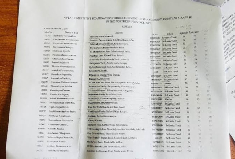 வடக்கில் 19 ஆண்டுகளுக்கு முந்தைய அரச நியமனம் – RTI ஆவணங்கள் மூலம் சர்ச்சை அம்பலம்!